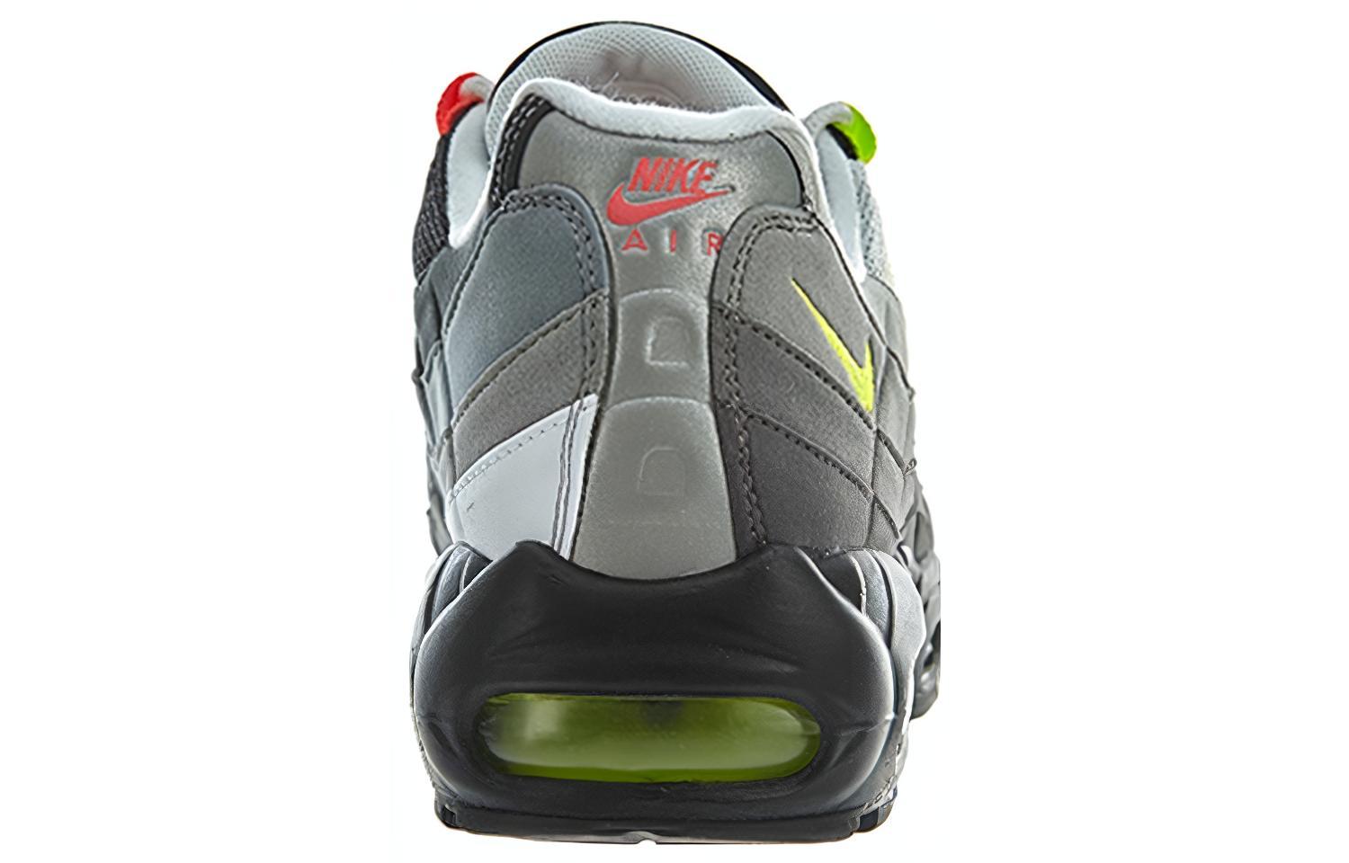 Мужские кроссовки Nike Air Max 95 Greedy (черно-зеленые) — 黑/伏特/橙 — фото 3