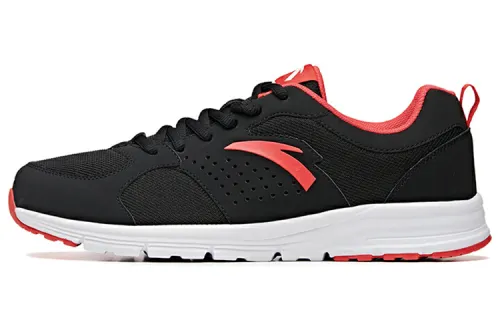 ANTA Running Shoes Men's Low Top Black/Sparkle Red/White