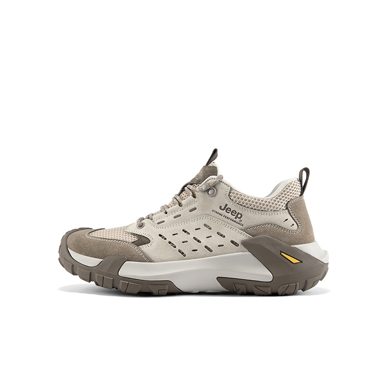 Jeep Pigskin, Textile Low top Outdoor Shoes Men’s Khaki
