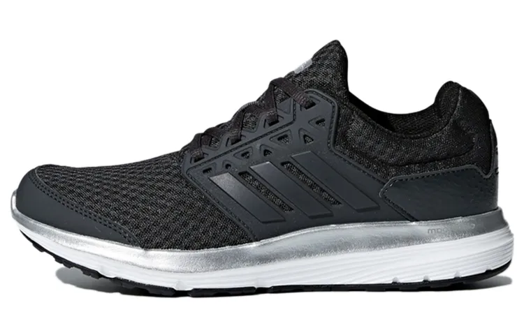 Adidas Galaxy 3 Synthetic Leather, Mesh Breathable Low top Running Shoes Women's Dark Gray