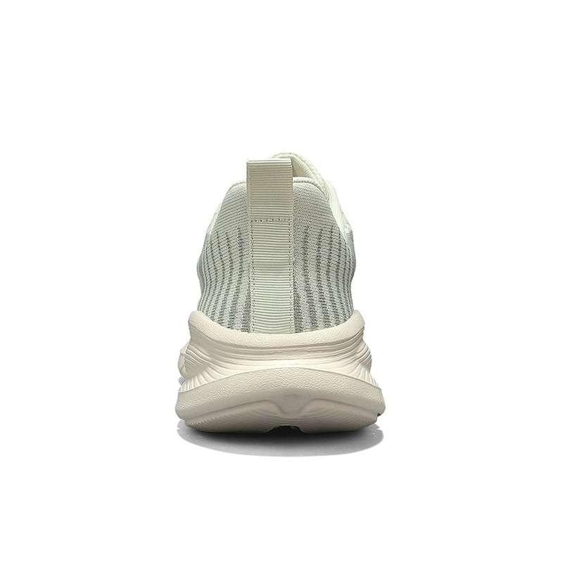 Binary Cushioning Rebound Lightweight Breathable Slip Resistant Low top Casual Running Shoes Men’s Beige