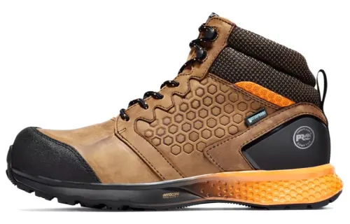 Timberland REAXION Abrasion Resistant Short Outdoor Boots Men's Brown Black