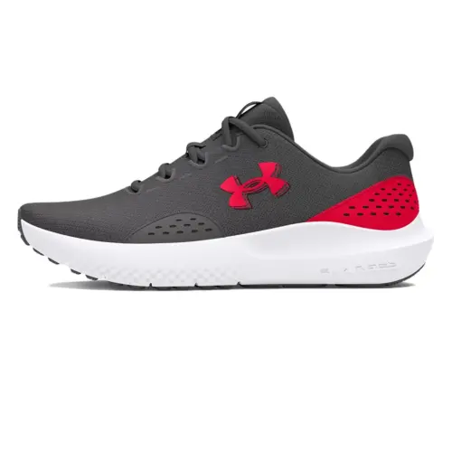 Under Armour Surge 4 Comfortable Low top Running Shoes Men's Gray Red