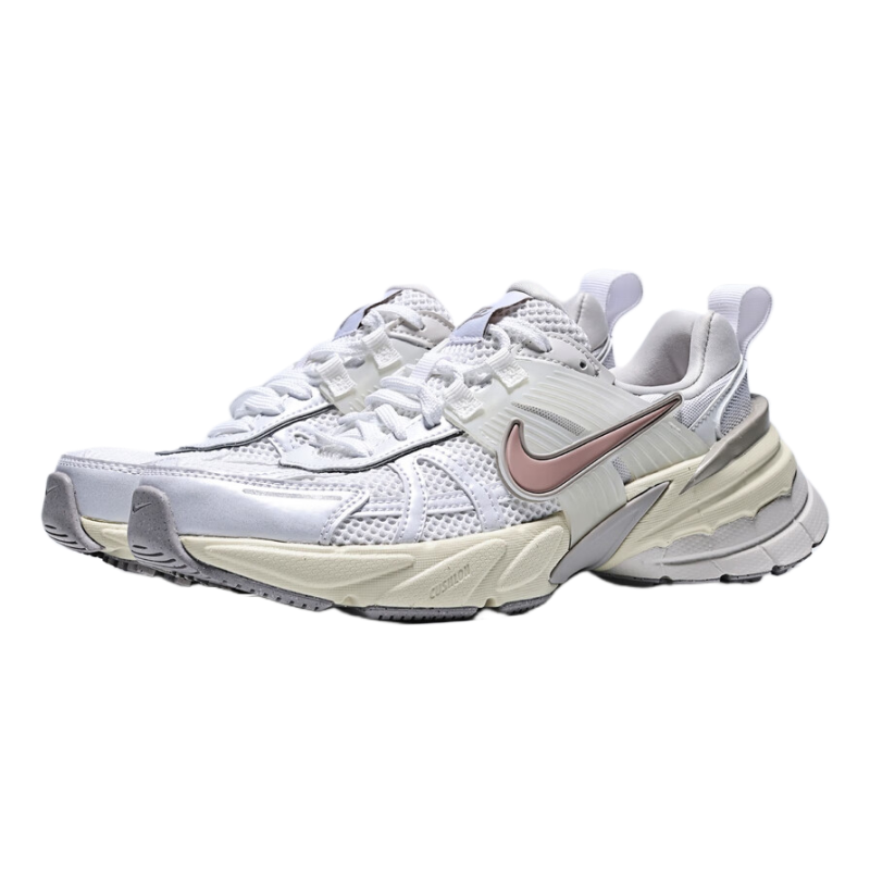 Nike V2K Run Abrasion Resistant Low top Training Running Shoes Women’s Gray Pink Orange