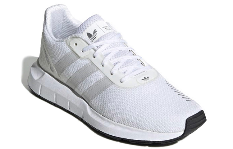 Женские кроссовки adidas originals (бело-серые) — фото 2