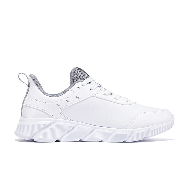 Erke Lightweight Abrasion Resistant Low top Casual Running Shoes Women’s White Gray