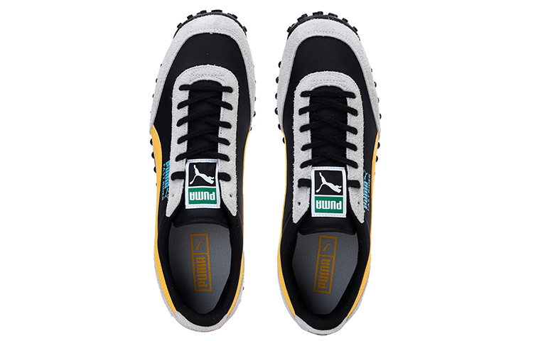 Кроссовки PUMA Fast Rider Fury (черно-желтые) — фото 3