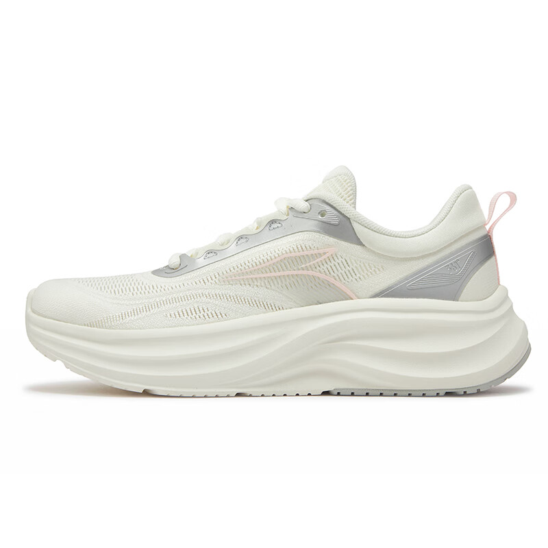 361° Breathable And Slip Resistant Breathable And Slip Resistant Low top Casual Running Shoes Women’s White Silver