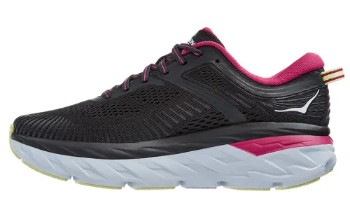 HOKA ONE ONE Bondi 7 Blue Graphite Festival Fuchsia Women's