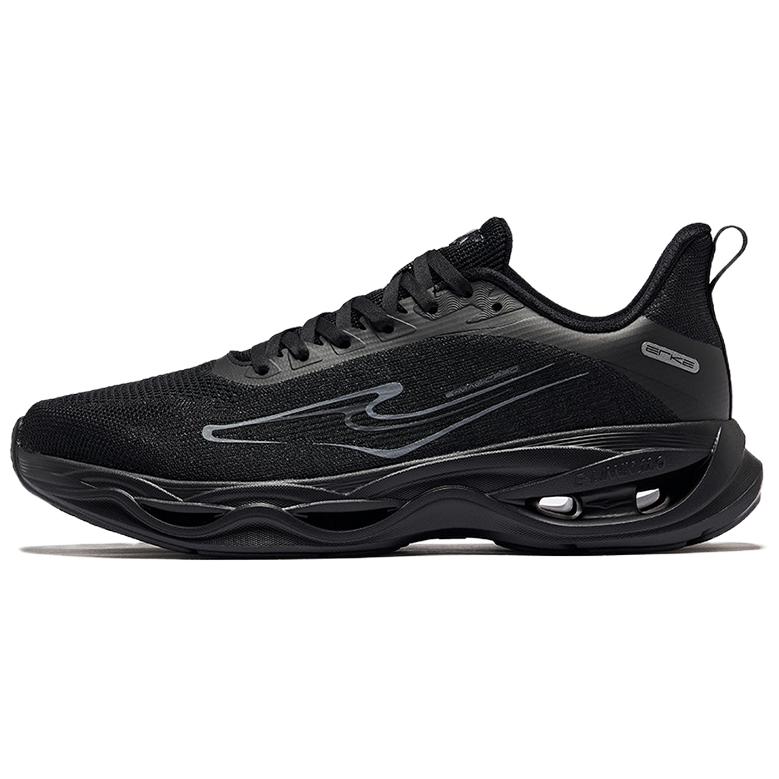 Erke Slip Resistant Abrasion Resistant Low top Casual Running Shoes Men’s Black
