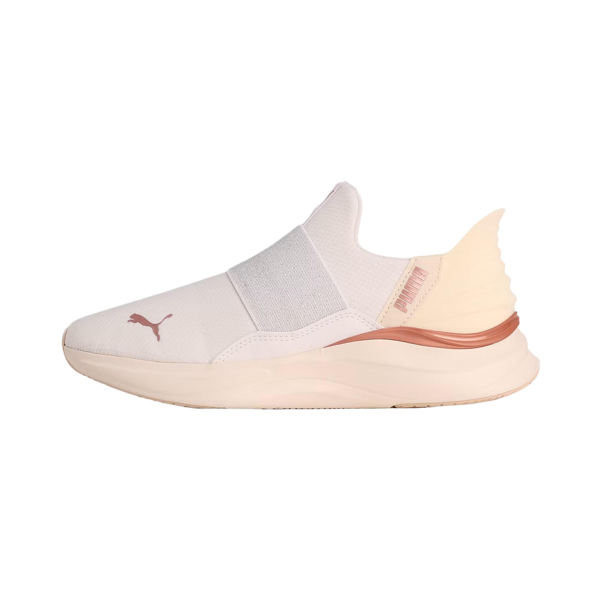 PUMA SOFTRIDE Harmony Fabric Low top Running Shoes Women's White Rose Gold