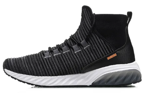 Li Ning Metamorphosis Breathable High top Running Shoes Unisex Black Gray