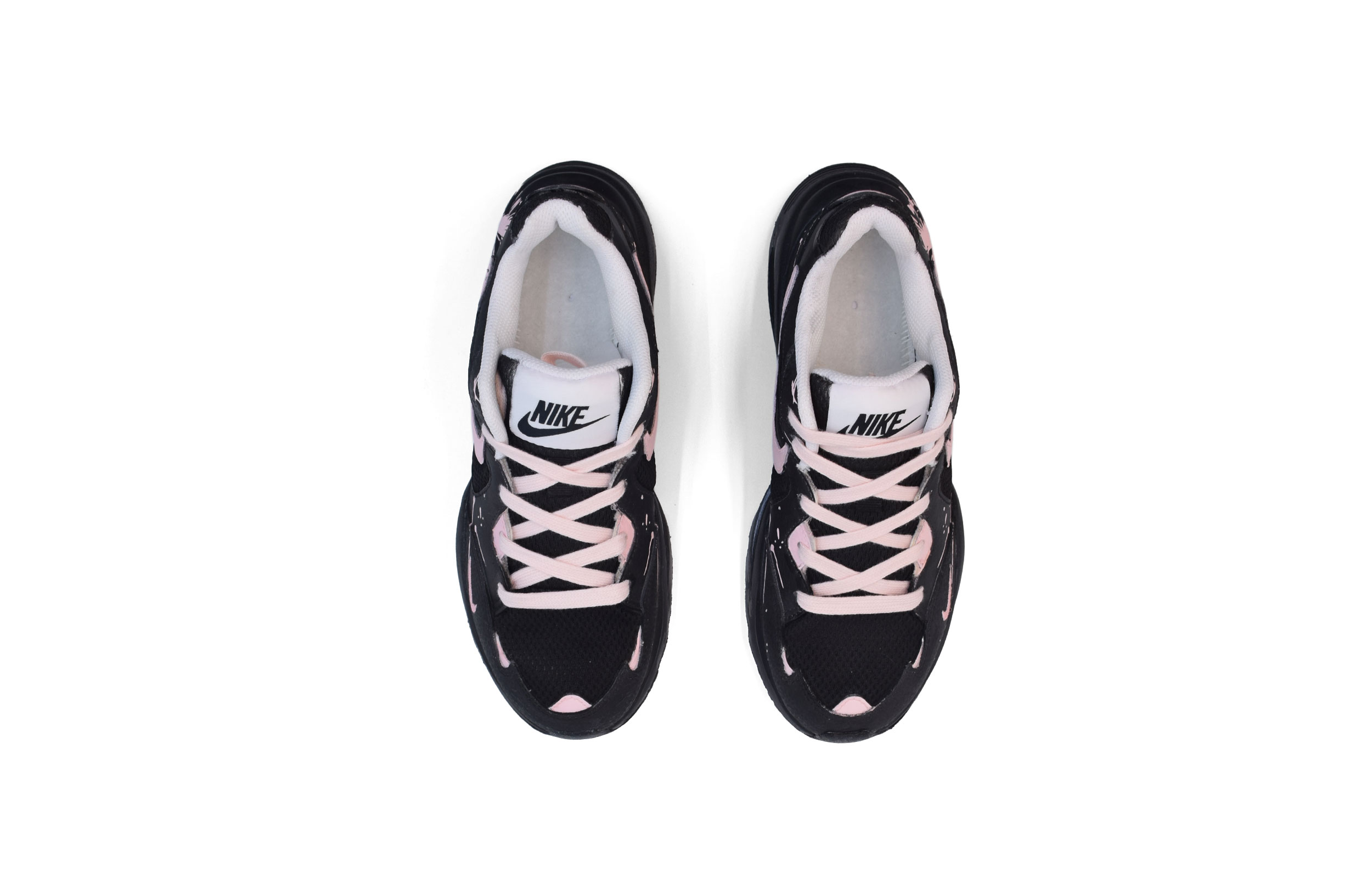 Nike Air Max Fusion Slip Resistant Low top Running Shoes Women’s Black Pink