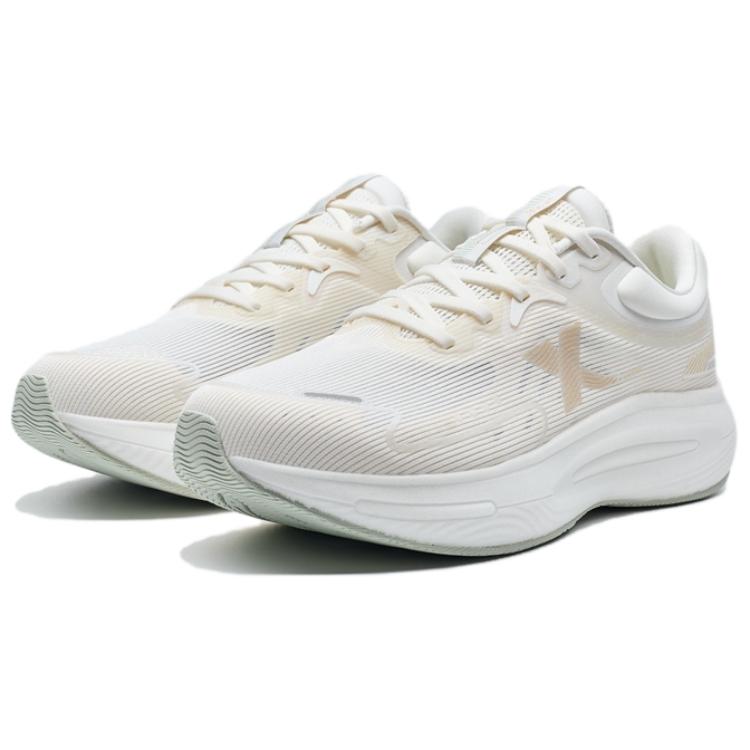 XTEP Comfortable And Trendy Cushioning Rebound Low top Running Shoes Women’s White Apricot