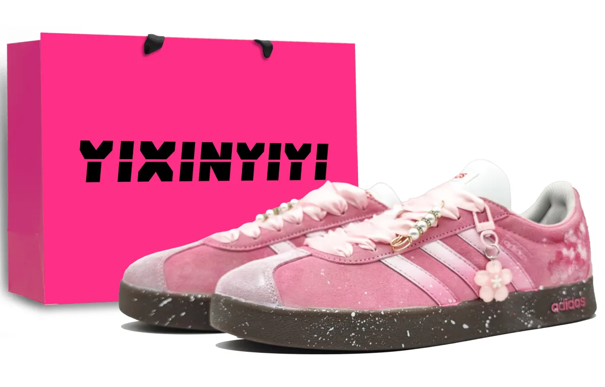 Adidas VL COURT 2.0 Low top German Army Trainers Unisex First Cherry Blossom Pink