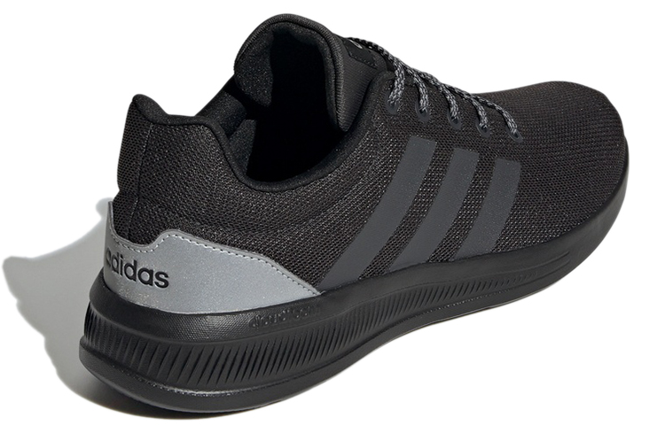 Мужские кроссовки adidas neo Lite Racer (черно-серые) — Чёрный / серый — фото 4
