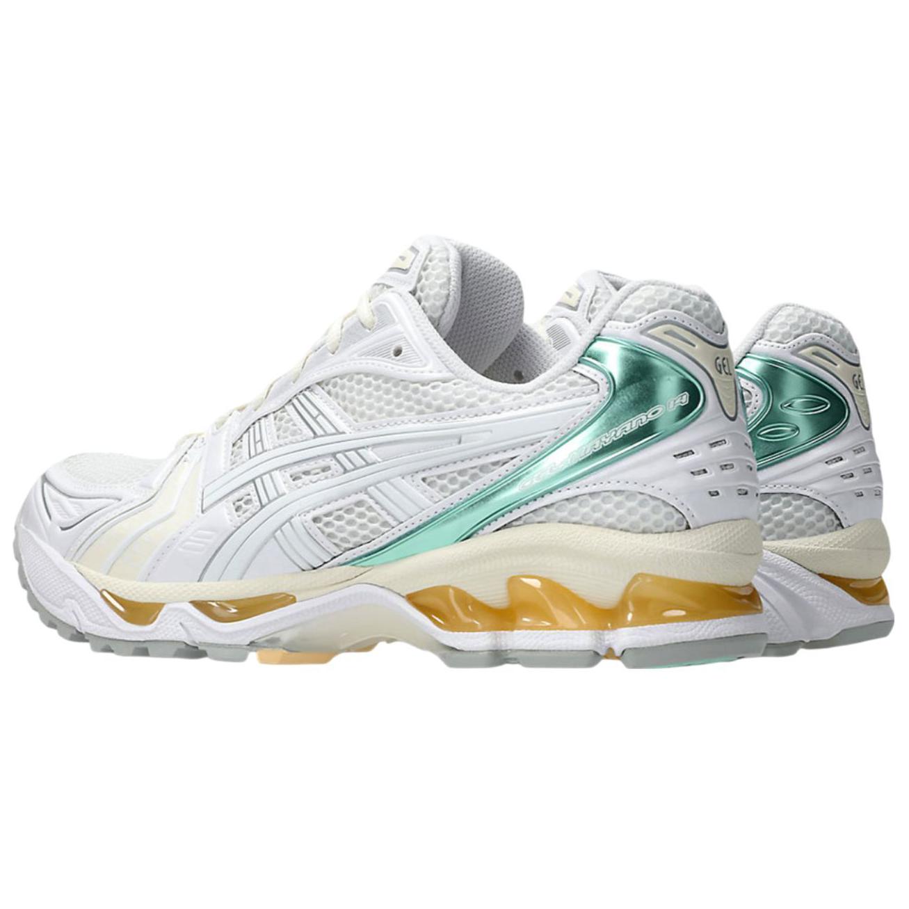 ASICS Gel Kayano 14 Abrasion Resistant Low top Running Shoes Unisex White Green