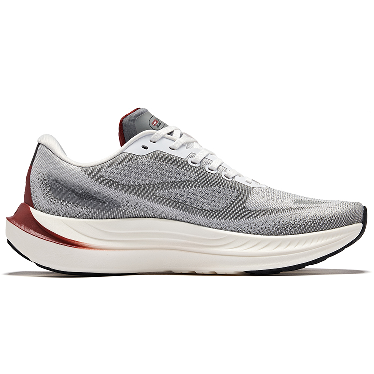 Erke Cushioning Rebound Lightweight Low top Running Shoes Men’s Erke White Steel Gray