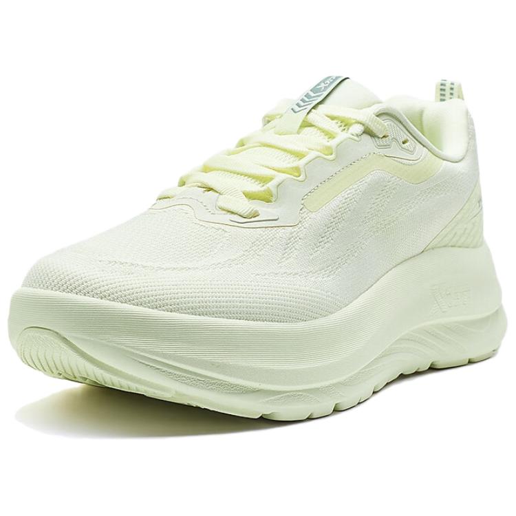 XTEP Slip Resistant Abrasion Resistant Cushioning Low top Casual Running Shoes Women’s Yellow Green