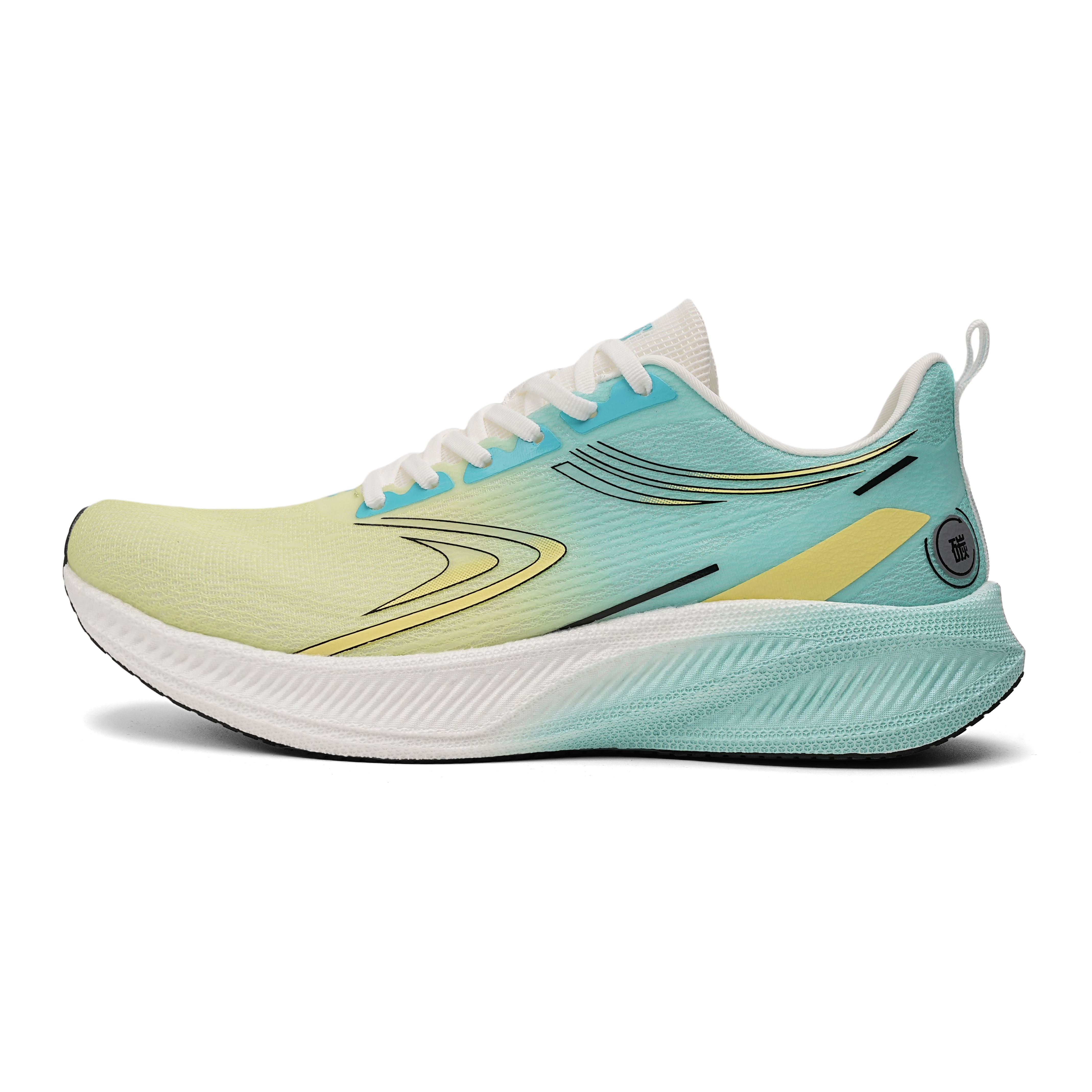 IWZI Low Top Running Shoes Unisex Neon Moon Cyan