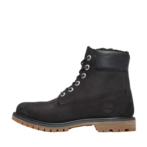 Timberland PREMIUM Leather Waterproof Short Outdoor Boots Women's Black