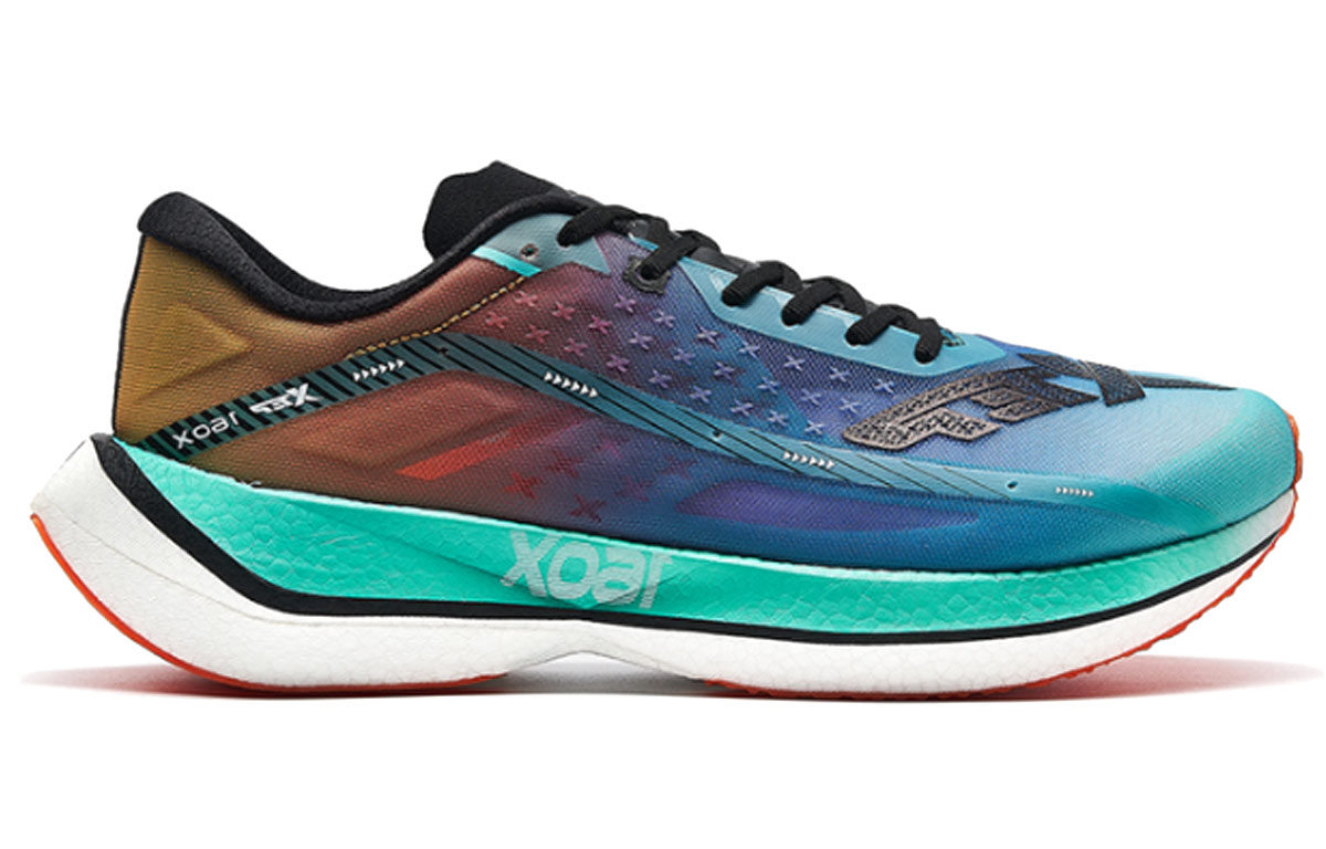 XTEP 160X 2.0 Cushioning Slip Resistant Abrasion Resistant Low top Running Shoes Men’s Green Yellow