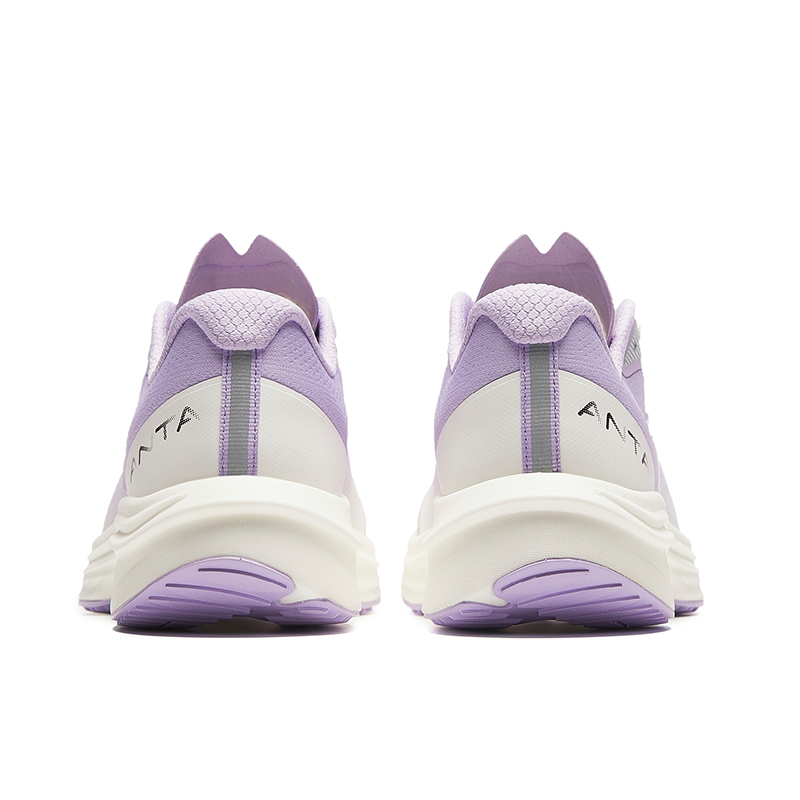 Anta Road Run Mesh Cushioning Abrasion Resistant Rebound Low top Running Shoes Women’s Purple White