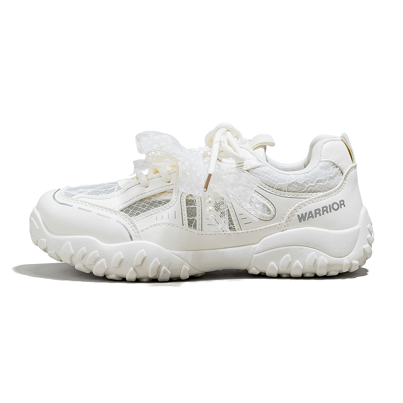 Warrior Abrasion Resistant Breathable Low top Casual Running Shoes Women’s Beige
