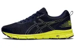 ASICS Running Shoes Men's Low Top Navy Blue/Yellow