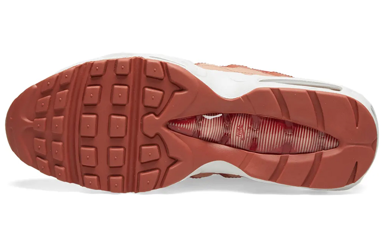 Женские кроссовки Nike Air Max 95 (красно-розово-белые) — фото 5