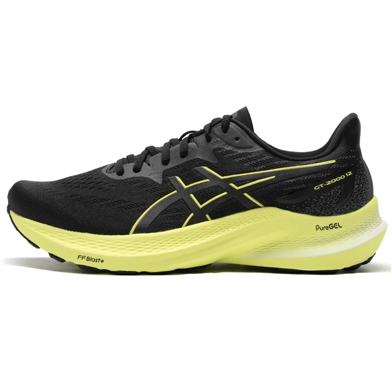 ASICS GT 2000 12 Black Glow Yellow