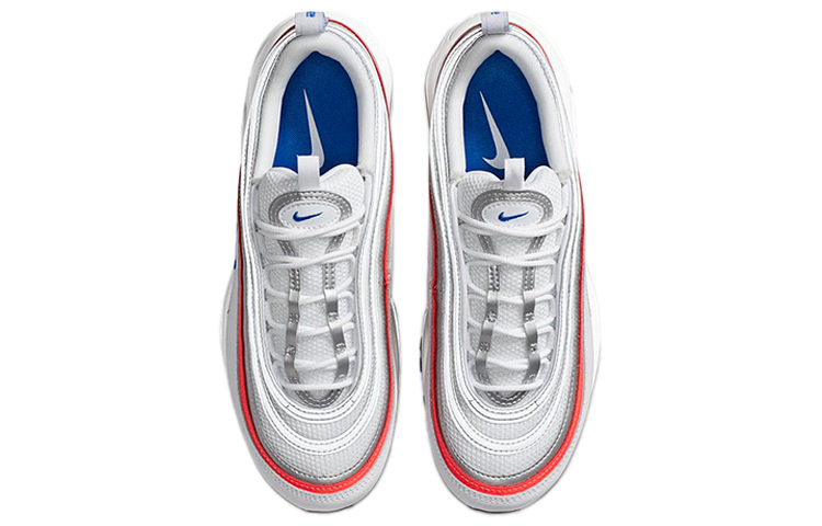 Женские кроссовки Nike Air Max 97 Essential (серо-сине-красные) — Серыйсинийкрасный — фото 4
