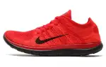 Nike Free RN 4.0 Fabric Cushioning Slip Resistant Low top Running Shoes Unisex Red