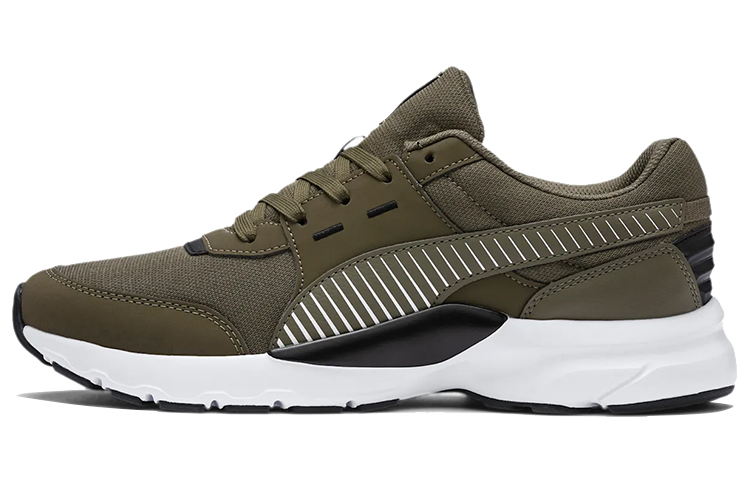 PUMA Future Runner Cushioning Slip Resistant Lightweight Low top Running Shoes Unisex Olive
