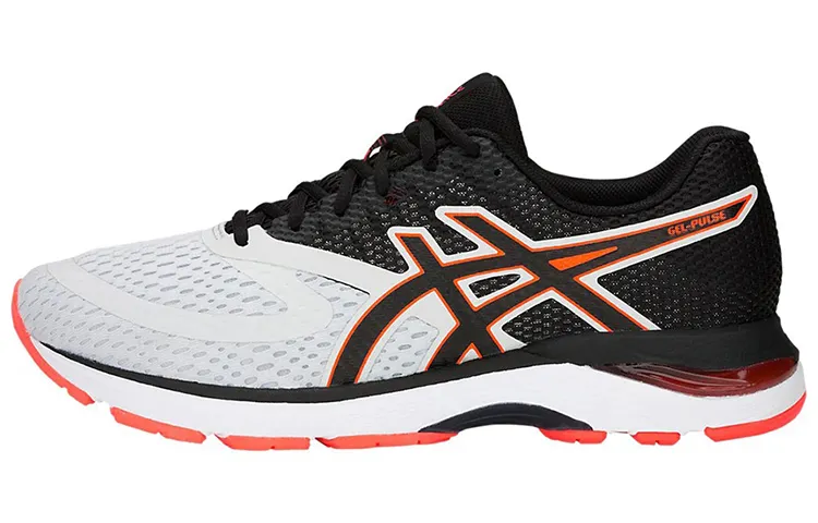 Asics Gel Pulse 10 Abrasion Resistant Low top Running Shoes Men's White Black
