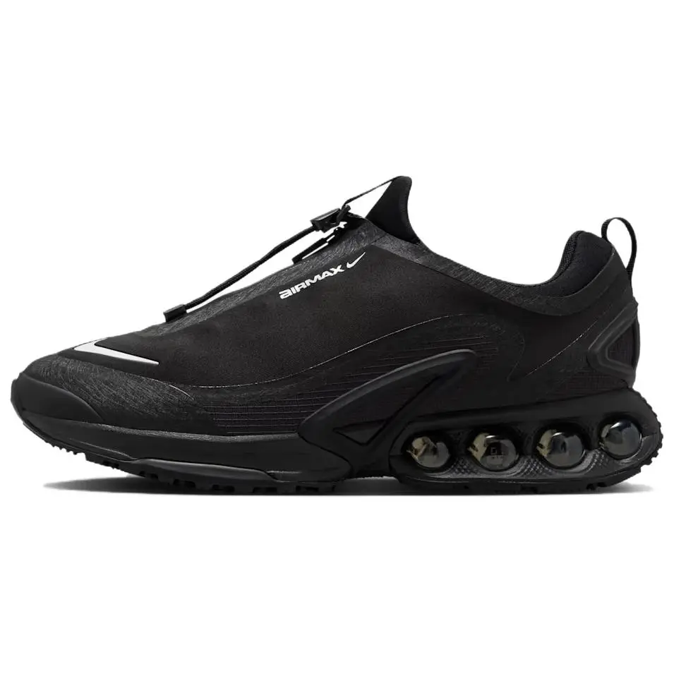 Nike Air Max Dn Textile, Synthetic Leather Low-top Casual Running Shoes Unisex Black