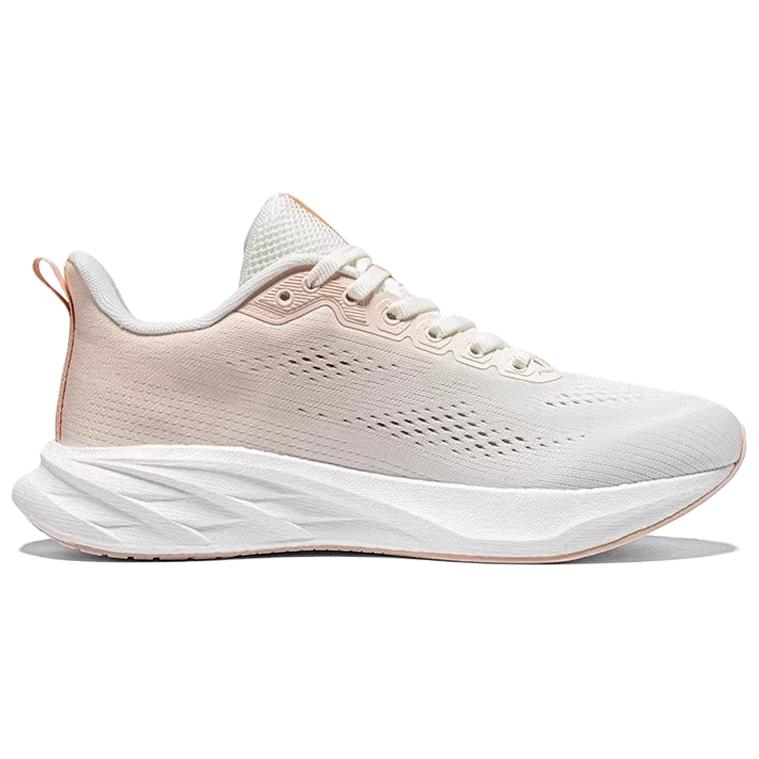 361° Abrasion Resistant Slip Resistant Low top Casual Sprint Running Shoes Women’s White Pink