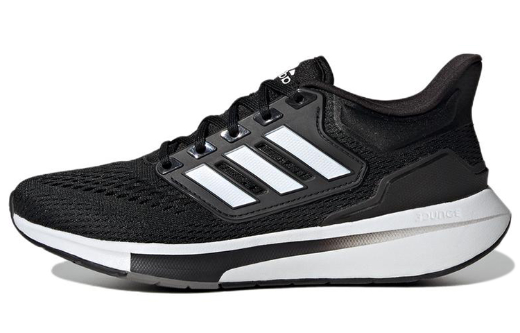 Adidas EQ21 Run comfortable and versatile fabric low-top casual running shoes women's black