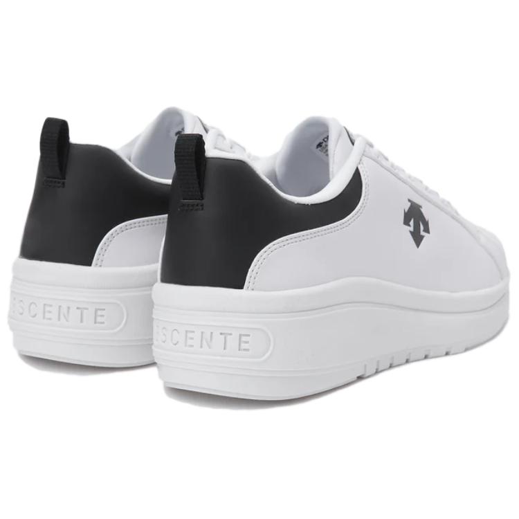 DESCENTE Slip Resistant Abrasion Resistant Slip Resistant Abrasion Resistant Low top Casual Running Shoes Unisex White