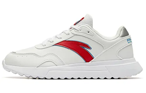ANTA Running Shoes Women's Low Top Anta White/University Red
