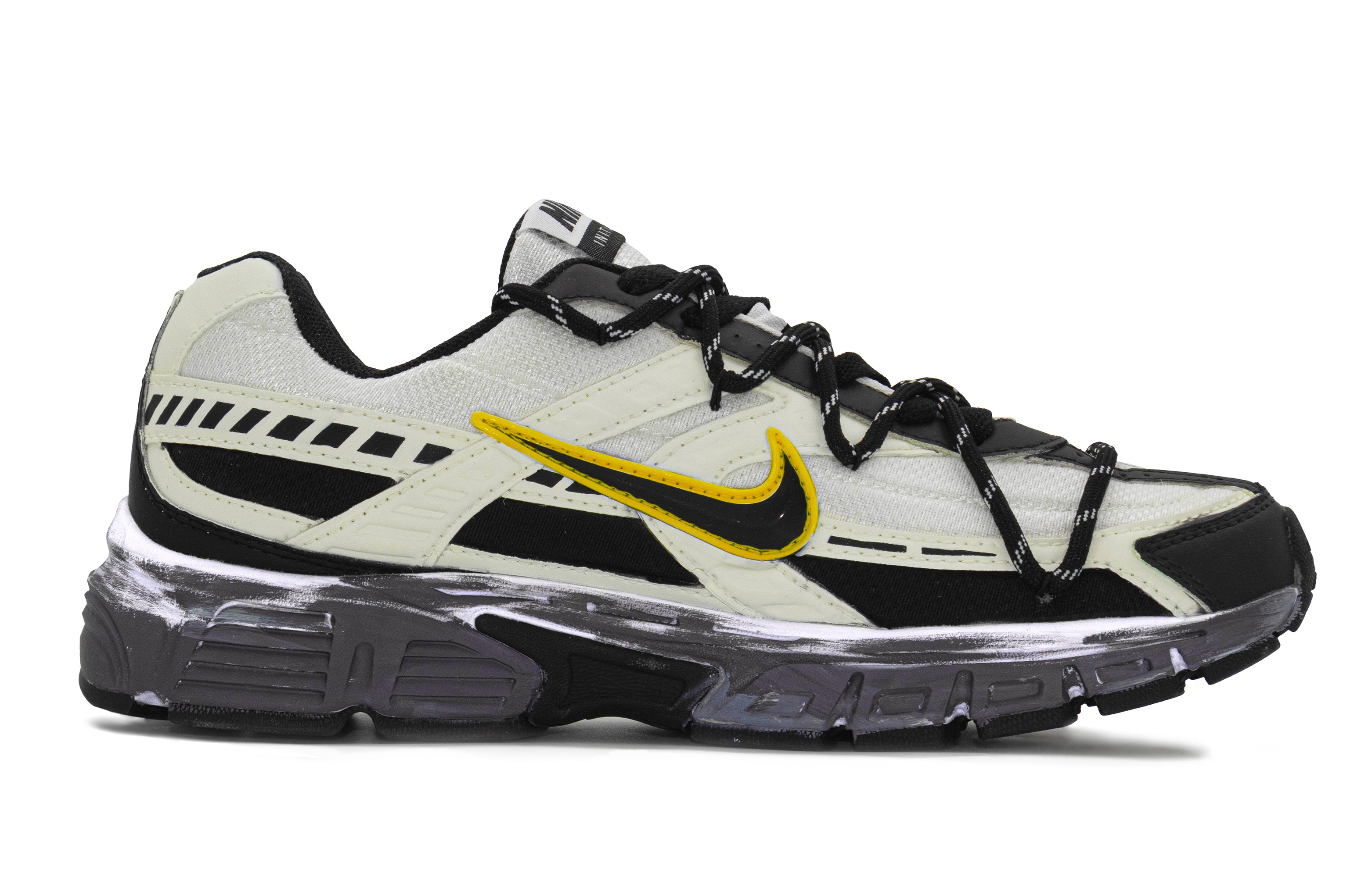 Nike Initiator Breathable Low top Sprint City Commuting Running Shoes Unisex Yellow Black White