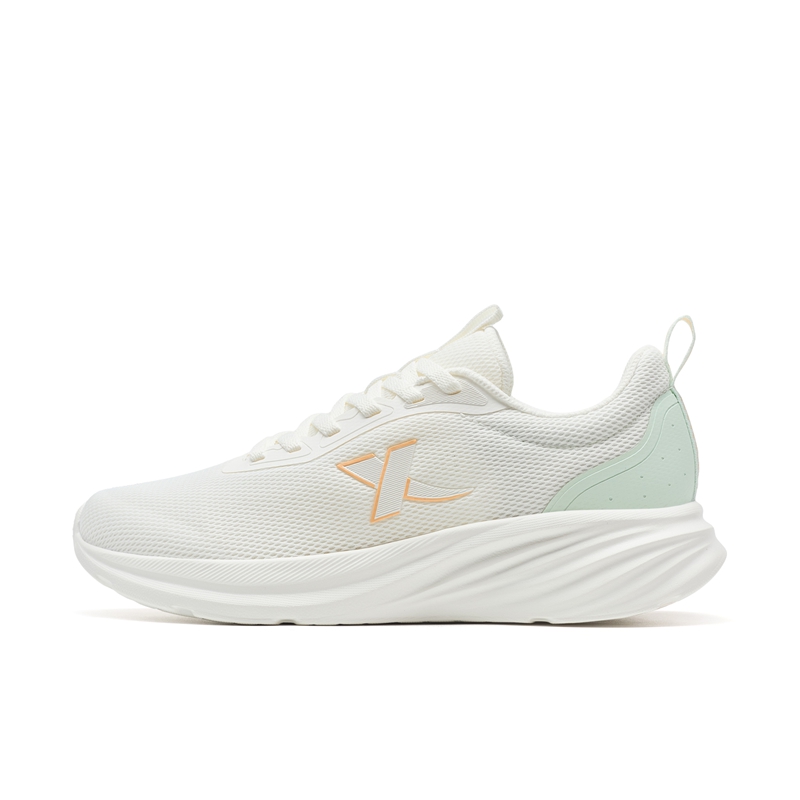 XTEP Feather Escape Abrasion Resistant Lightweight Low top Casual City Commuting Running Shoes Women’s White Green