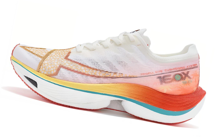 XTEP Racing 160X 5.0 Comfortable Cushioning Lightweight Low top Running Shoes Women’s White Red Orange