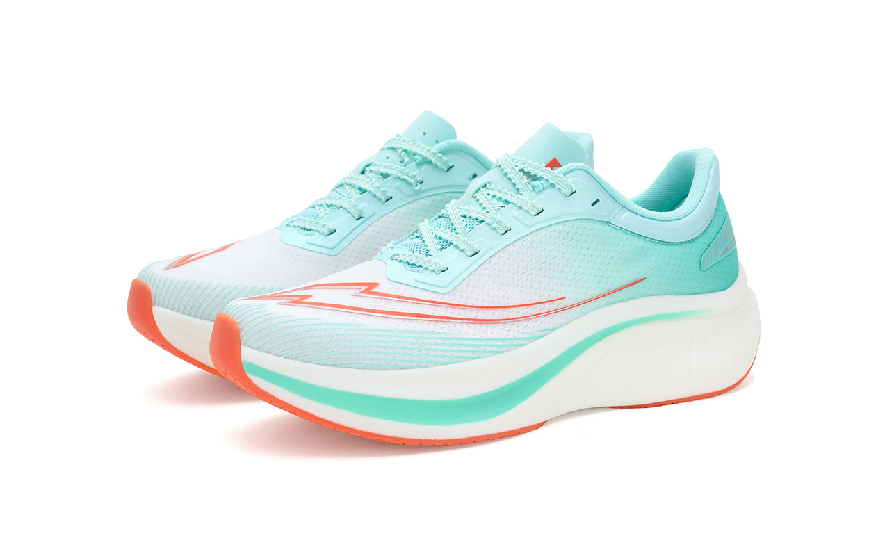 SOONFLY Running Shoes Unisex Low Top Green/Orange/White