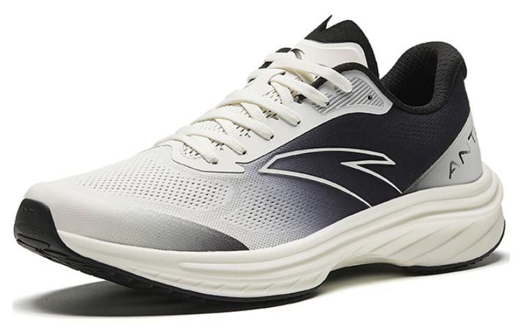 Anta Road Run Mesh Cushioning Slip Resistant Abrasion Resistant Rebound Low top Running Shoes Men’s White Black