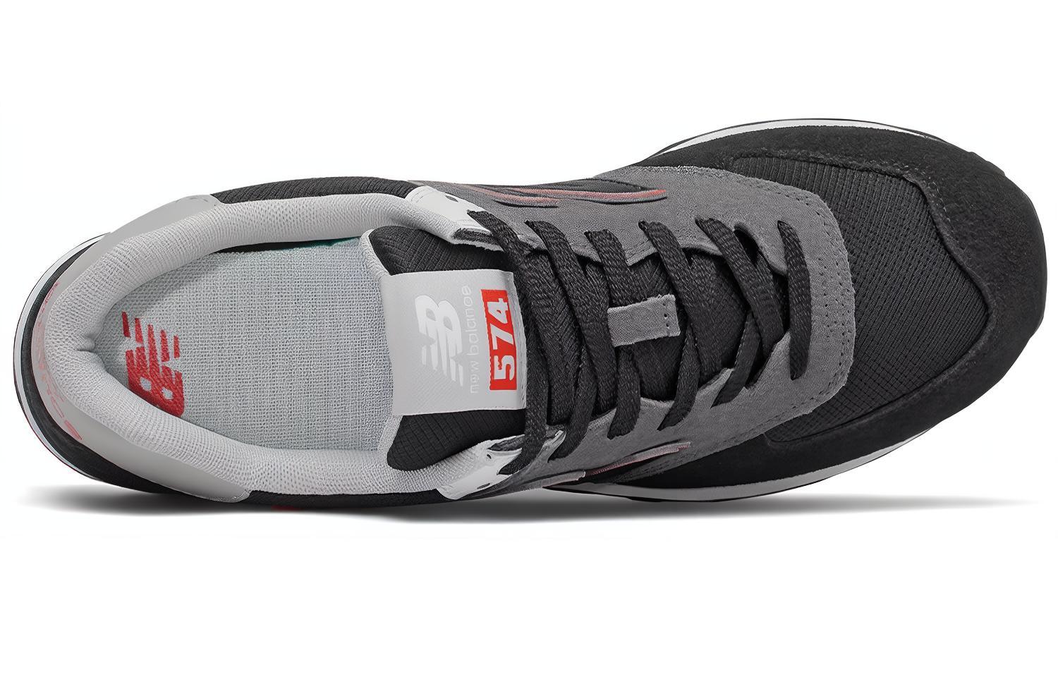 574 New Balance 'Black Velocity Red'
