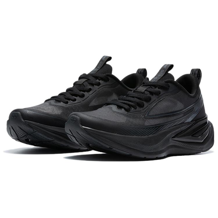 QIAODAN Light Speed 5.0 Cushioning Slip Resistant Rebound Low top City Commuting Running Shoes Men’s Black