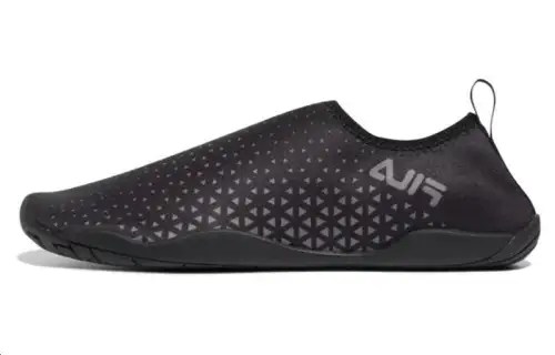 FILA Slick Aqua Abrasion Resistant Breathable Low top Outdoor Shoes Unisex Black