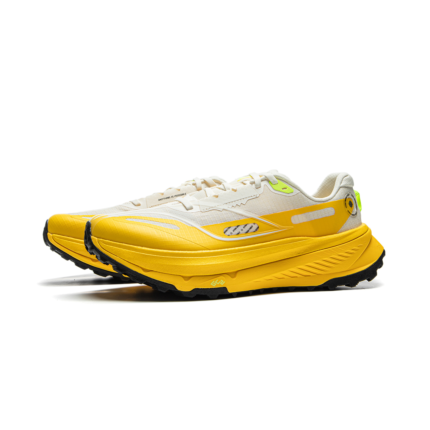 Li Ning De Lu Cushioning Slip Resistant Abrasion Resistant Rebound Low top Casual Trail Running Shoes Men’s