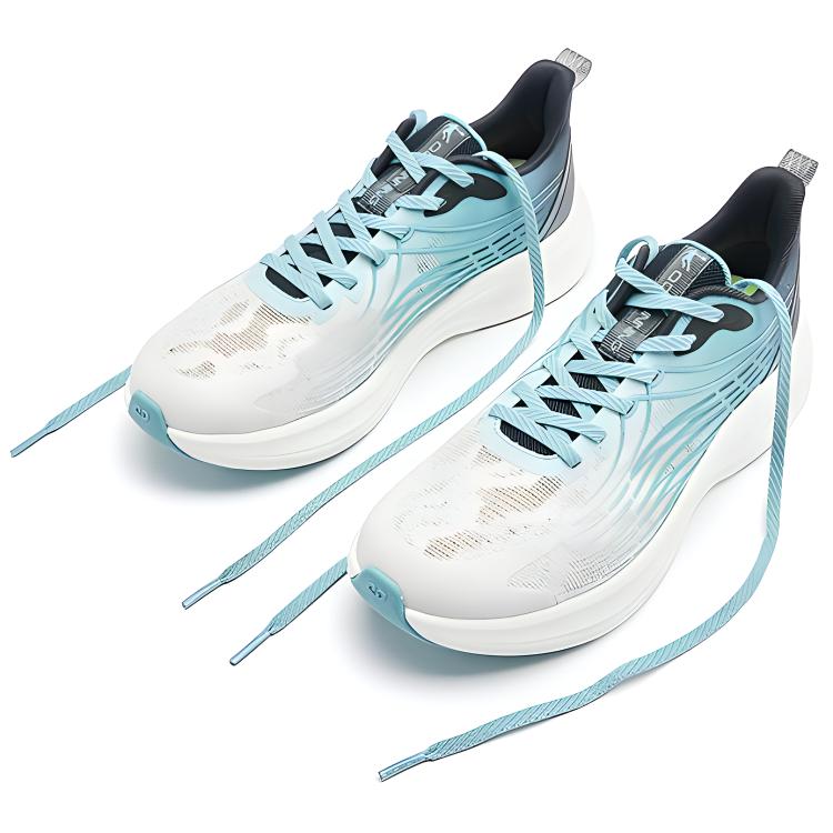 QIAODAN Abrasion Resistant Slip Resistant Low top Casual Running Shoes Men’s White Blue